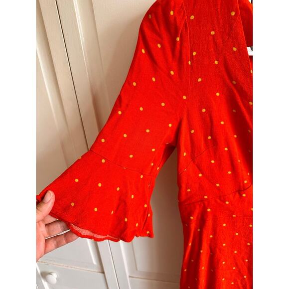 Free People Polka Dot Mini Dress Size 2 - Picture 4 of 6